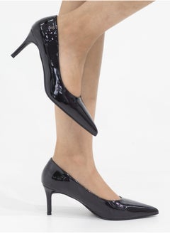 LAMARAPARIS Bavisha 7cm heel pointy pat court black  - Image 4
