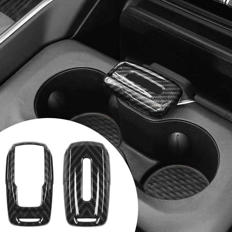 SQQP ABS Carbon Fiber Key Fob Cover for 20182025 Dodge RAM 1500 2500 3500 Key Fob Shell Protector Shell Keyless Remote Control Smart Key Holder