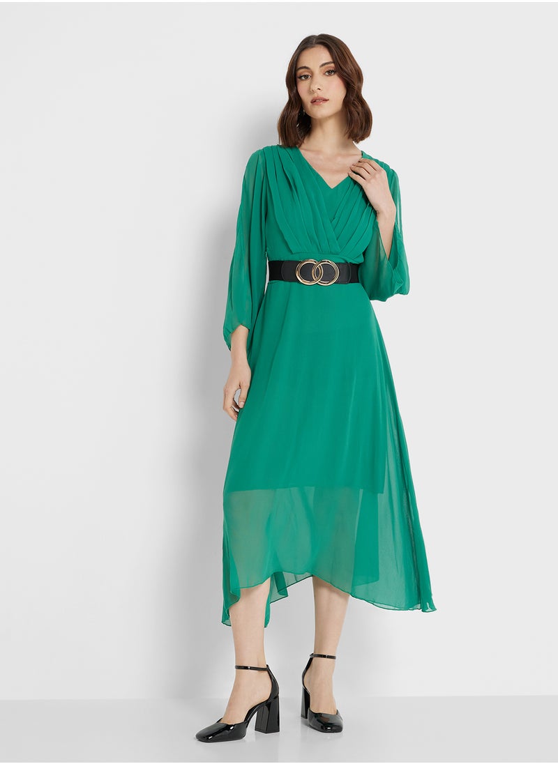 ELLA - فستان A-Line بأكمام مشقوقة - Image 1