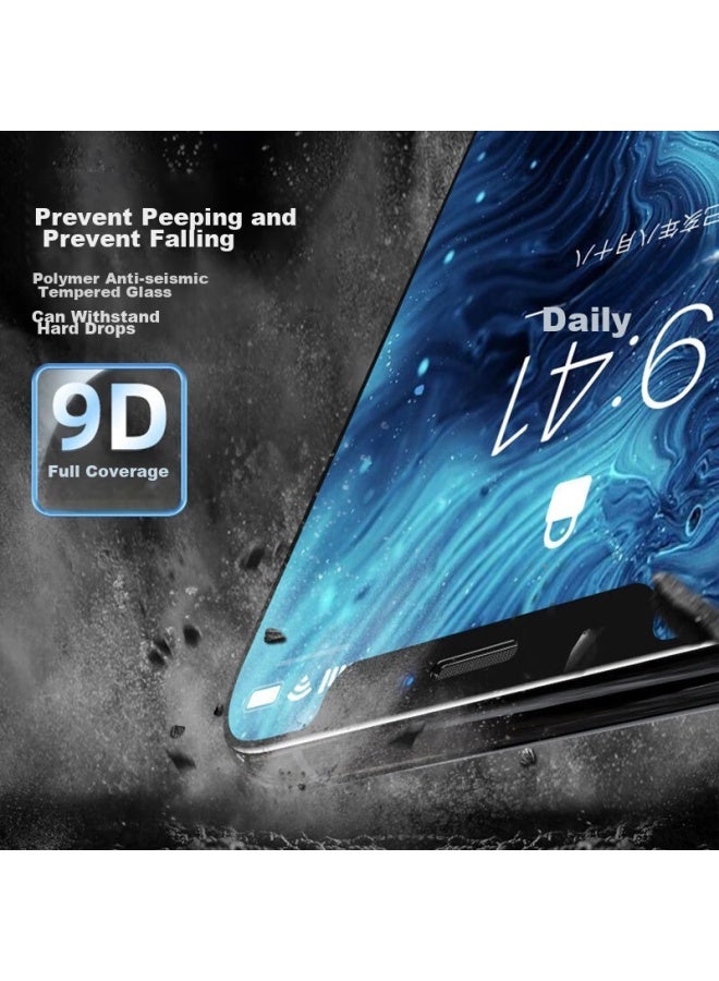Koolife Privacy Screen Protector For Apple Iphone 12 Pro Max, Anti-spy Tempered Glass Film, Full Coverage Anti-peeping Protective Film, Shatterproof, Fingerprint Resistant - Image 5