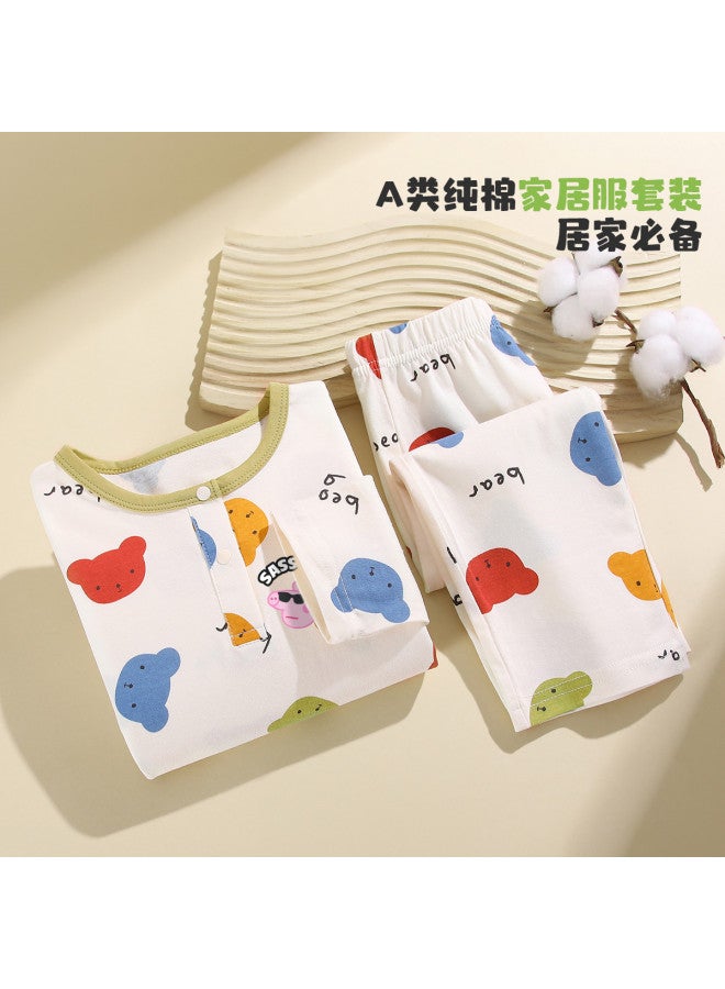 peppa Pig Spring Boys' Soft & Comfortable Pajama Set - Full Print Baby Homewear - Image 2