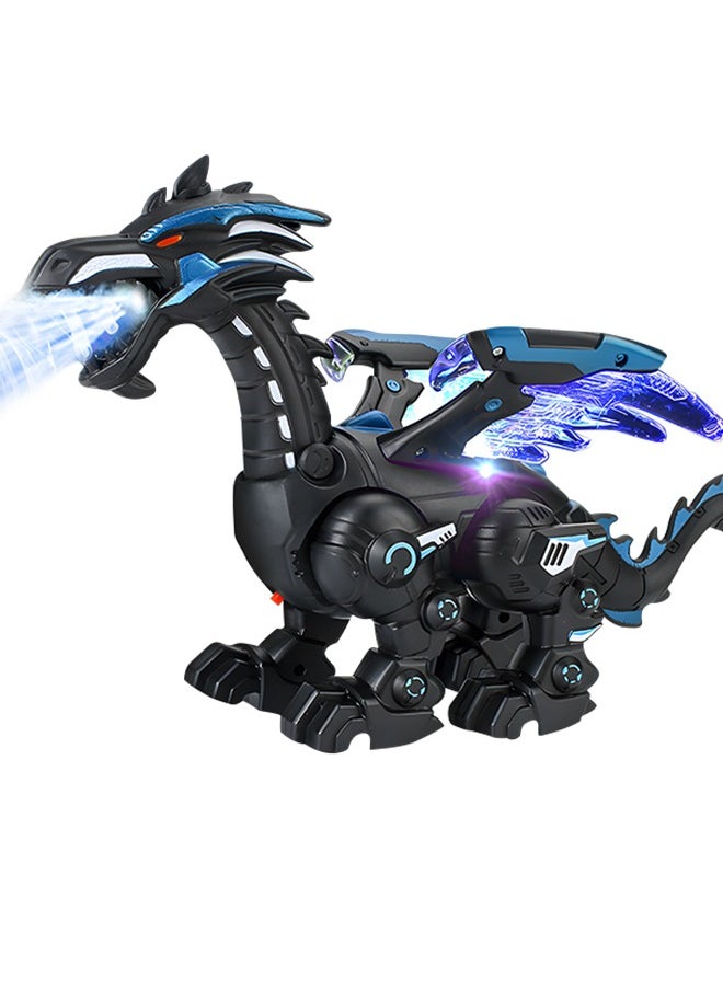 UETEEY Electric Dinosaur Toys, Realistic Electric Walking Dinosaur Model, Dinosaur Robot, Walking With Simulated Fire Led Lighting Water Spray And Roaring Sound, Electric Toys For Kids  - Image 1