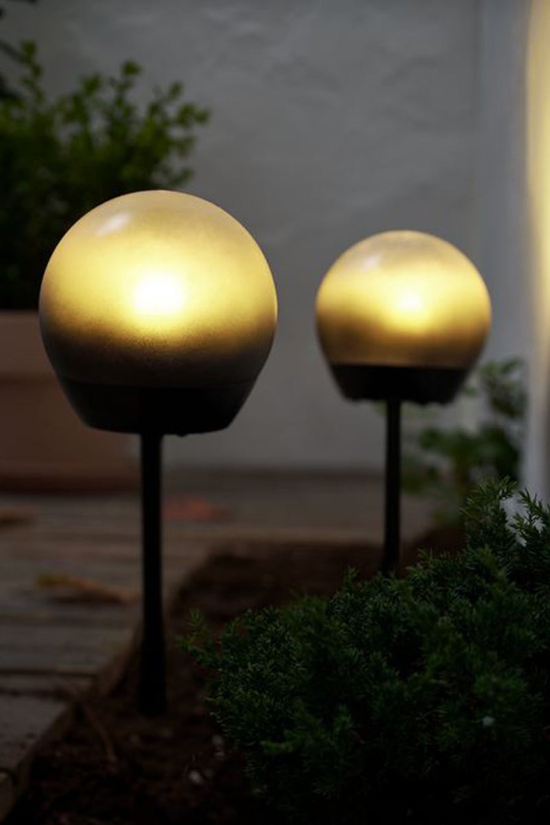 Tchibo 2 LED Ball Lights 20 x 20 cm, Black  - Image 1
