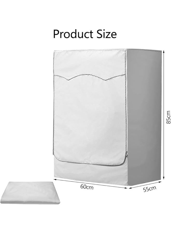 erorex - Washing Machine Cover Washer Waterproof Dustproof Cover Washer Dryer Cover For Front Loading Thick Fabric Washing Machine Cover For Top Load And Front Load 60 X 55 X 85 Cm Ji Tao Dsa - Image 1