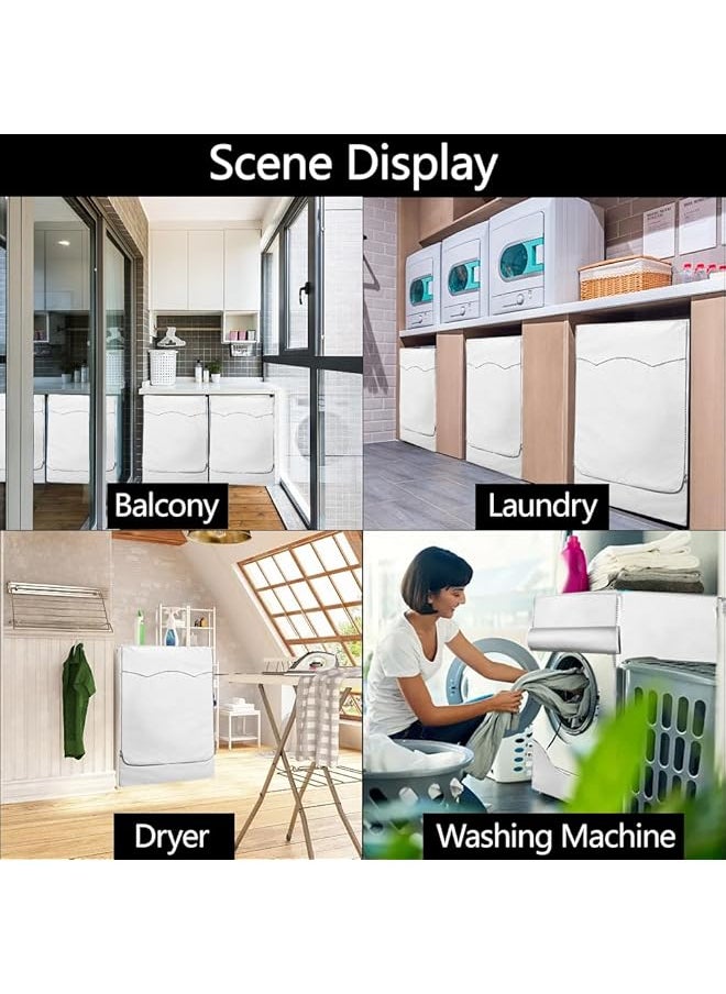 erorex - Washing Machine Cover Washer Waterproof Dustproof Cover Washer Dryer Cover For Front Loading Thick Fabric Washing Machine Cover For Top Load And Front Load 60 X 55 X 85 Cm Ji Tao Dsa - Image 1