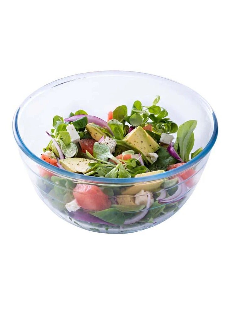 O'Cuisine Ôcuisine Mixing Bowl Set – 0.5L, 1L & 3.0L | Premium Borosilicate Glass Bowls, Versatile Kitchen Pack  - Image 3