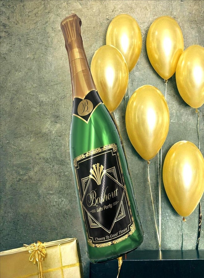BASHOUT Pack Of 2 Giant Champagne Bottle Balloons 40 X 17” - Image 2