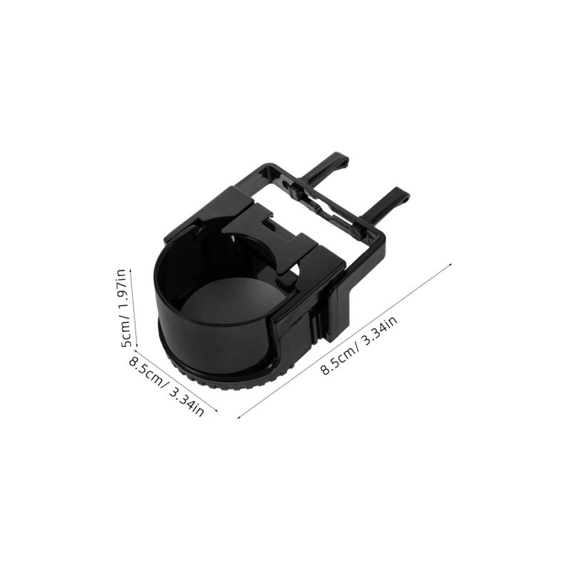 Black Car Cup Holder Space Saving Automotive Drink Holder Fits Water Bottles and Cups Easy to Install - Image 3