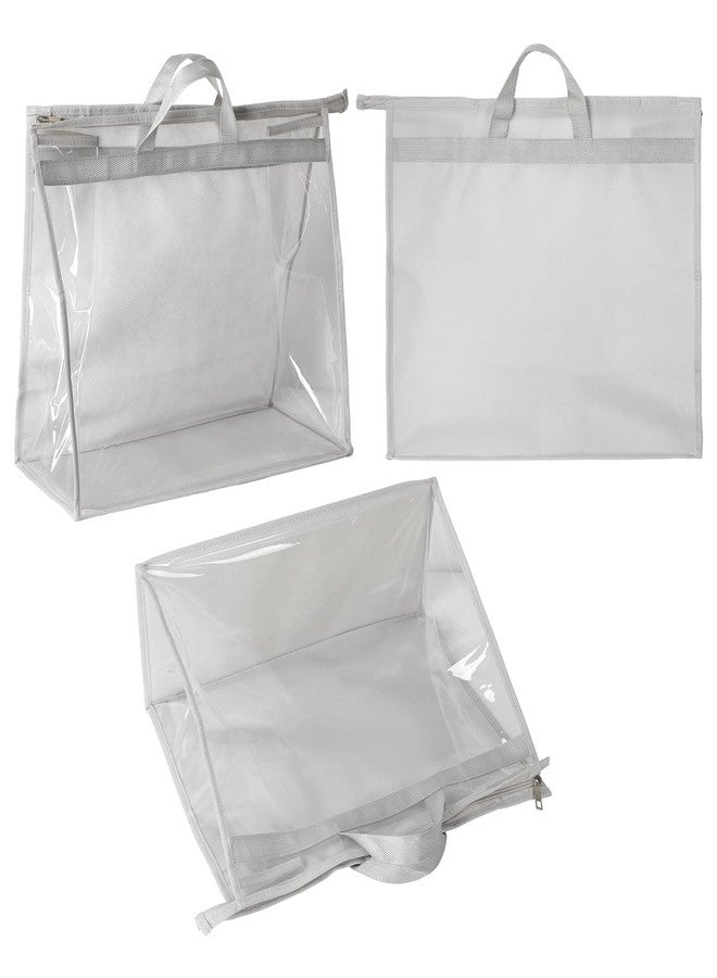 Outgeek 3PCS Purse Storage Bag Organization Purse Dust Bag Organizer Clear Plastic Lightweight Protective Waterproof Handbag Protector - Image 4