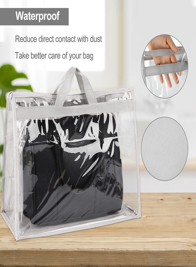 Outgeek 3PCS Purse Storage Bag Organization Purse Dust Bag Organizer Clear Plastic Lightweight Protective Waterproof Handbag Protector - Image 5