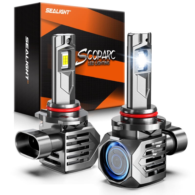 SEALIGHT 9005/HB3 Fog Lamps 75,000LM for ATVs & Powersports, 2026 Version, 9Ã—Brighteness S7S Series Wireless 9005 Fog Lights 1:1 Real Size 10 Years Lifespan- Pack of 2 - Image 1