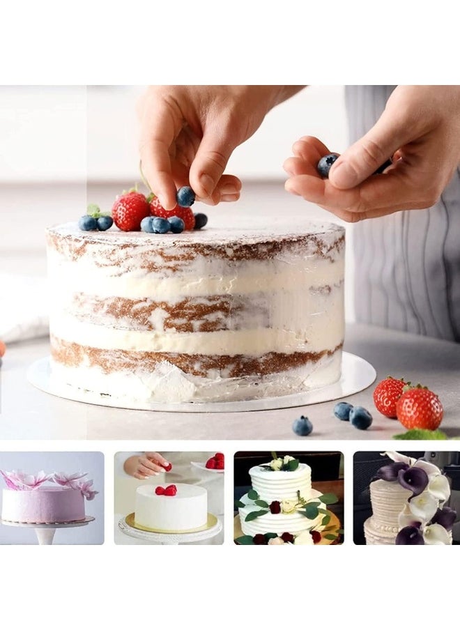 TPGP Cake Board Round 15 cm, 2 Pieces Cake Plate, Acrylic, Non-Adhesive, Cake Plate, Reusable, Round Cake Base for Transport Cakes and Cakes  - Image 2