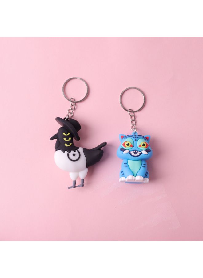 New Kpop Demon Hunter Girl Group Keychain Oversized Plush Doll Pendant Pvc Soft Rubber Trendy Toy Accessories - Image 1