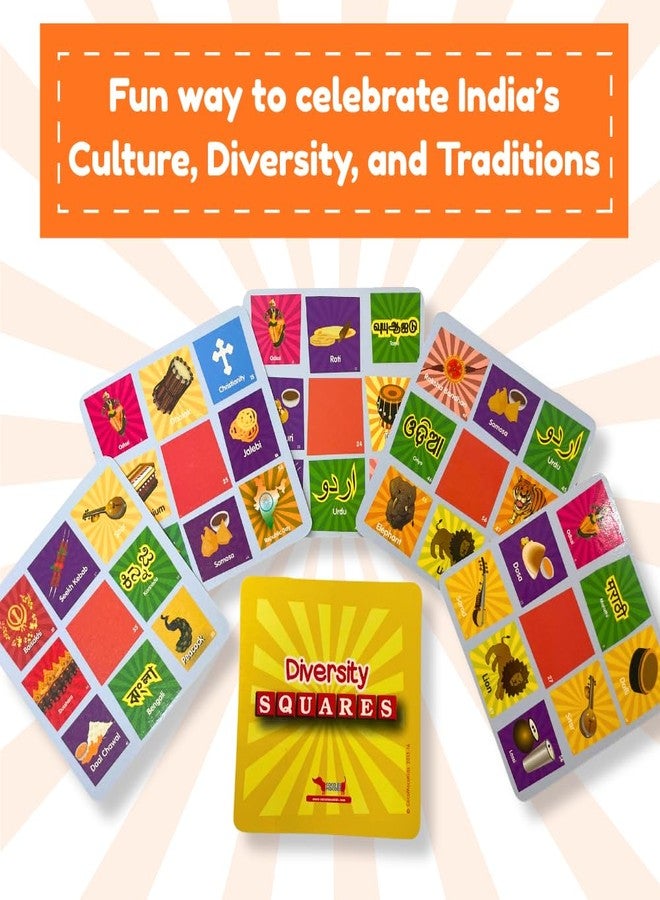 CocoMoco Kids Diversity Squares India Card Game for Kids | Learn About Indian Culture, Religions, Food, Dance, Languages | Educational Games, Birthday Return Gift for Kids 6-12 Years - Image 3