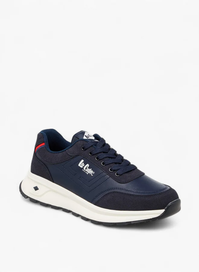 Lee Cooper Men's Panelled Lace-Up Sneakers