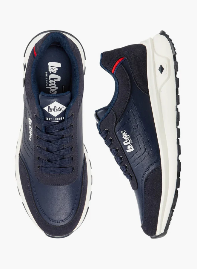 Lee Cooper Men's Panelled Lace-Up Sneakers