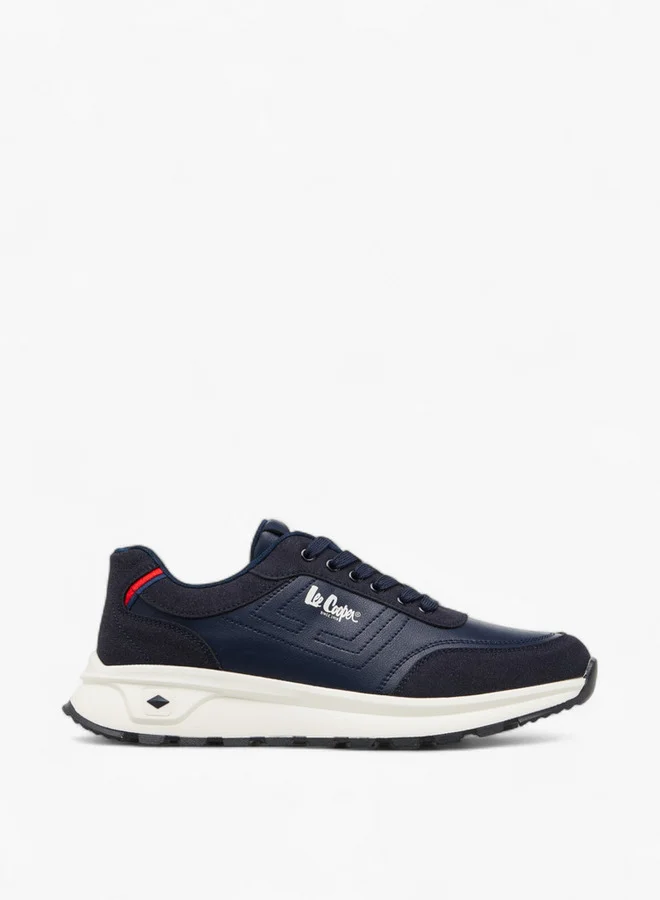 Lee Cooper Men's Panelled Lace-Up Sneakers
