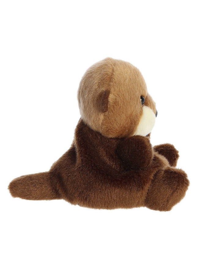 Aurora® Adorable Palm Pals™ Selena Sea Otter™ Stuffed Animal - Pocket-Sized Play - Collectable Fun - Brown 5 Inches - Image 3