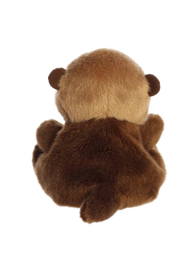 Aurora® Adorable Palm Pals™ Selena Sea Otter™ Stuffed Animal - Pocket-Sized Play - Collectable Fun - Brown 5 Inches - Image 4