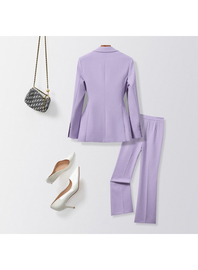 ROMON بليزر وسروال نسائي، ملابس عمل غير رسمية متعددة الاستخدامات ومريحة لمقابلات العمل - Image 4