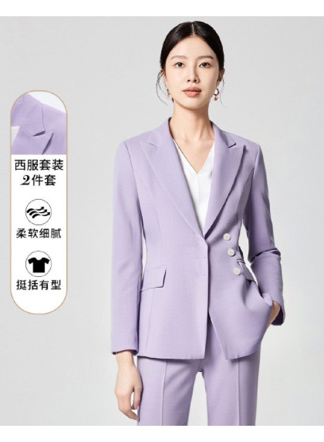 ROMON بليزر وسروال نسائي، ملابس عمل غير رسمية متعددة الاستخدامات ومريحة لمقابلات العمل - Image 1