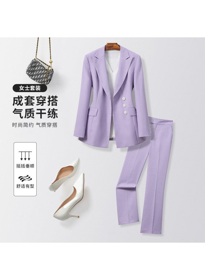 ROMON بليزر وسروال نسائي، ملابس عمل غير رسمية متعددة الاستخدامات ومريحة لمقابلات العمل - Image 3