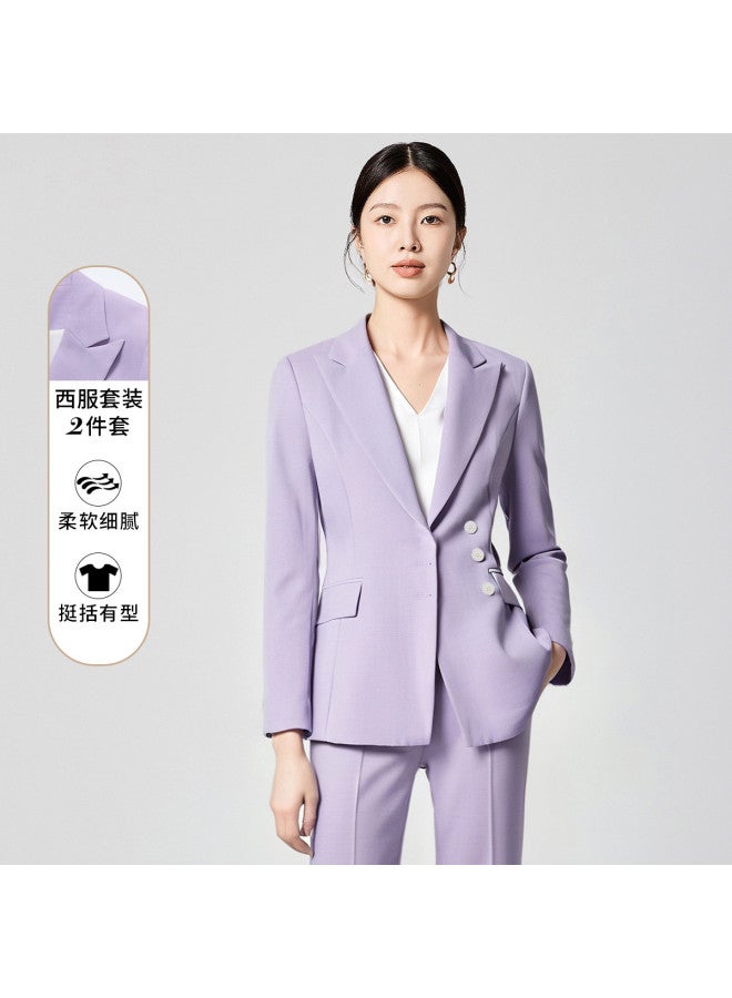 ROMON بليزر وسروال نسائي، ملابس عمل غير رسمية متعددة الاستخدامات ومريحة لمقابلات العمل - Image 2