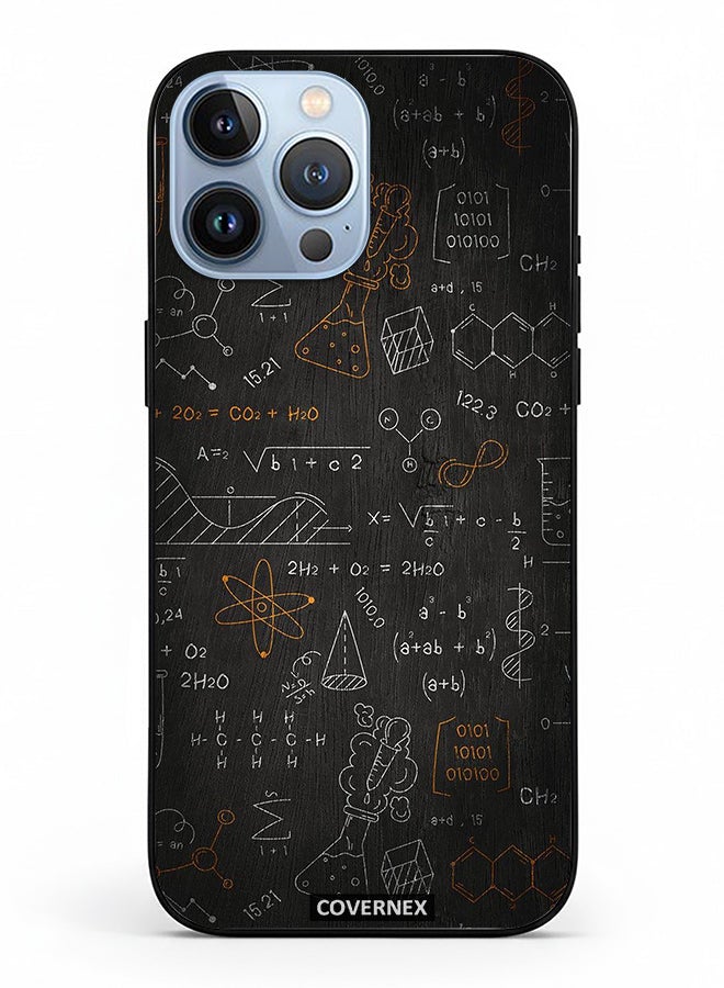 Covernex Apple iPhone 13 Pro Max Protective Case Cover Printed Featuring The Scientist Chalkboard Formula - Image 2