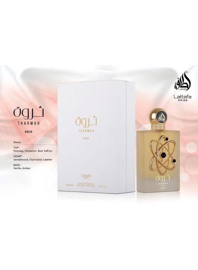 Lattafa Pride Wealth Gold Perfume - 100ml | Luxury Unisex Eau de Parfum - Image 4