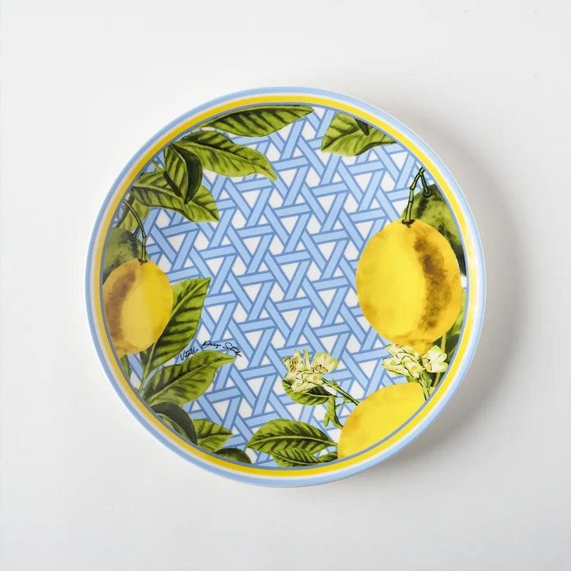 VITELLI DESIGN STUDIO Hazeran Lemon 25 cm Porcelain Plate - Image 1