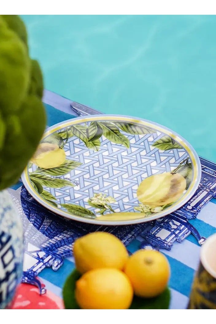 VITELLI DESIGN STUDIO Hazeran Lemon 25 cm Porcelain Plate - Image 2