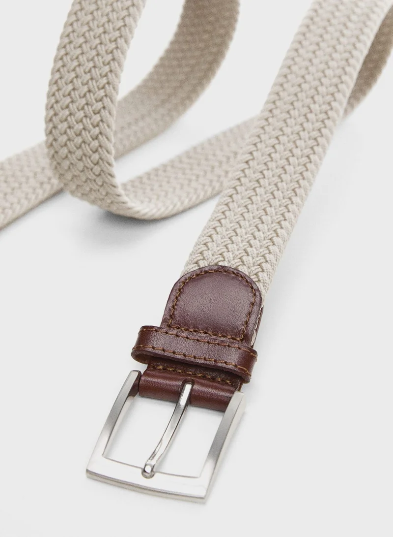 مانجو مان Elastic Non Allocated Hole Belt