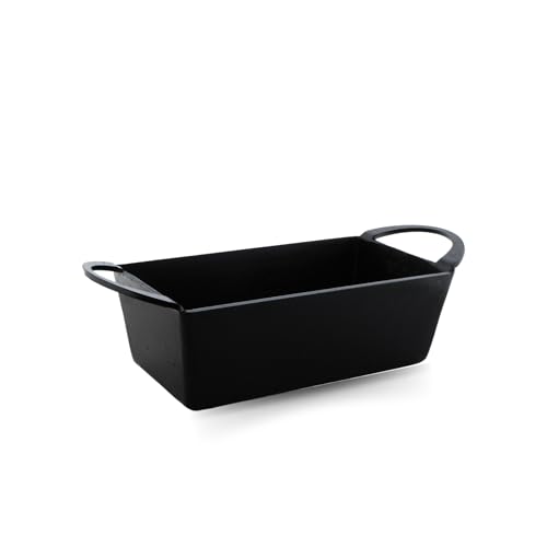 TRILONIUM Triple Seasoned Iron Bread Mould Pan 20Cms, Weighs 1.4 Kgs,Black - Image 1