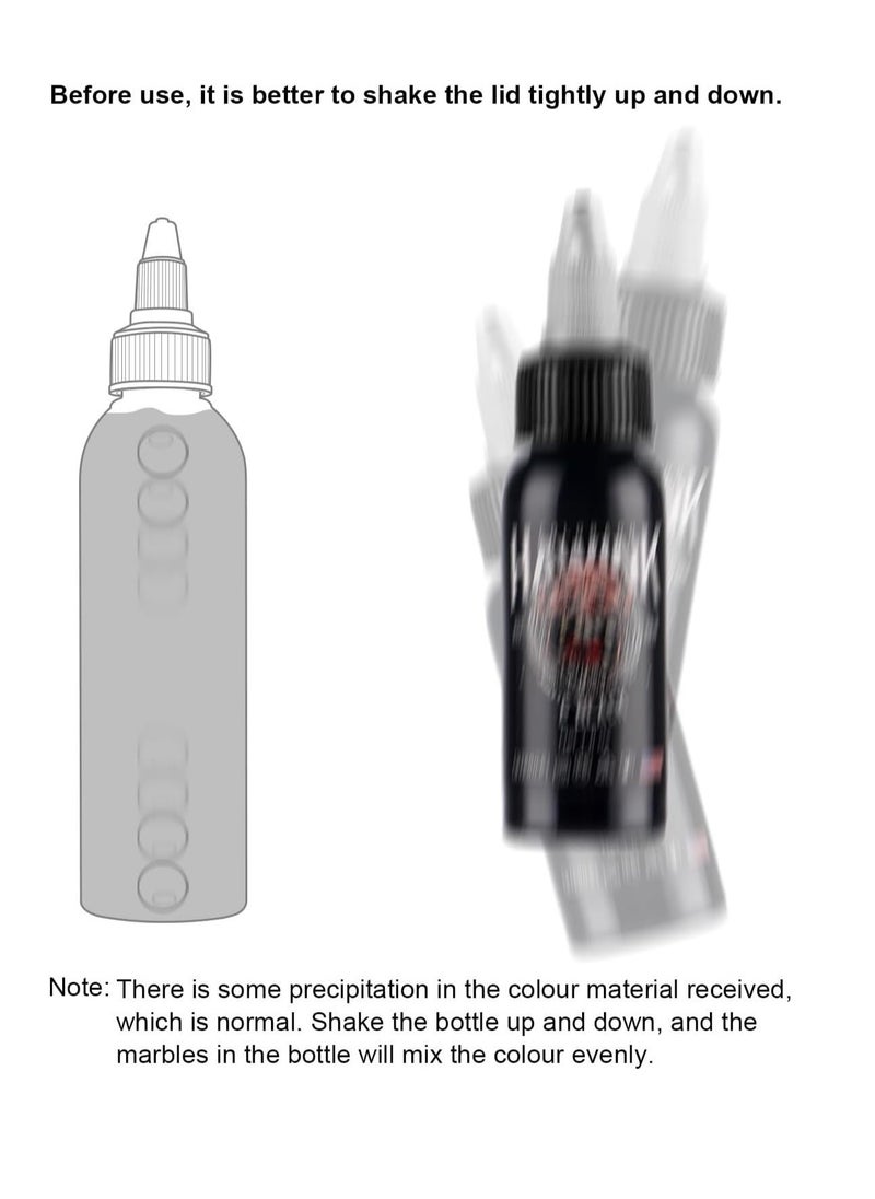 Hawink - HAWINK Black Tattoo Ink 1 oz (30ml) Friendly Pigment Tattoo Supplies Concentrated Black TI203-30-002 - Image 1