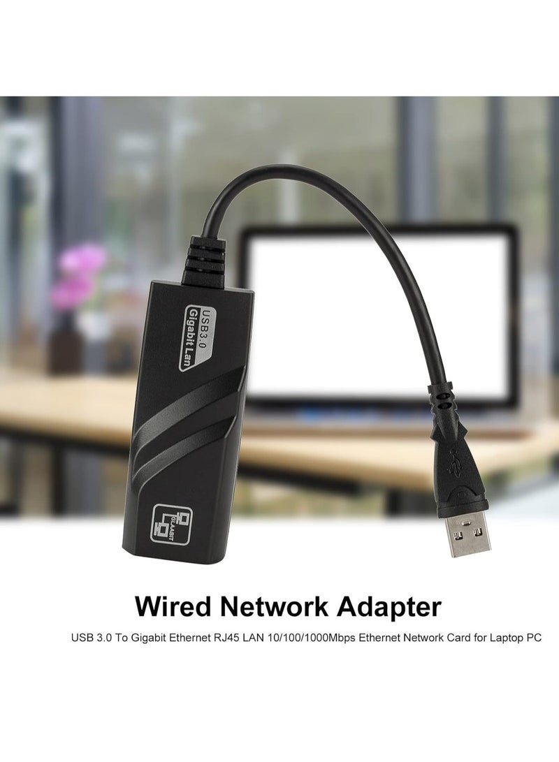 Wired Network Adapter USB 3.0 To Gigabit Ethernet RJ45 LAN 10/100/1000Mbps Ethernet Network Card for Laptop PC - Image 4