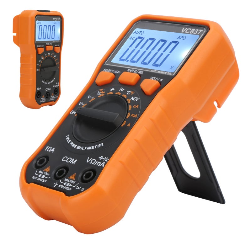 Digital Multimeter: 6000 Counts Automatic Range - Small Portable Rugged Durable Multifunction Meter for Electrical Testing & Field Measurement - Image 2