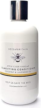 BEES of BRITAIN 99 Natural Clarifying Conditioner ACV Lavender No SulfatesParabensSilicones pH 55 Sensitive Skin We Donate 5 of our Profit to Save Bees Pollinators 250ml - Image 1