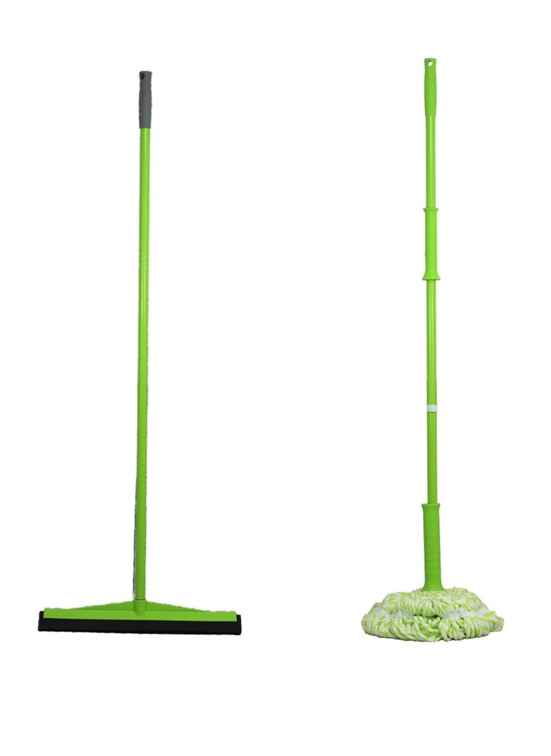 Clean and Care Combo Pack Spin Mop and Floor Squeegee Cleaning for Home Kitchen Bathroom Office Durable and Long lasting Assorted Color - pzsku/ZF4B857DE74EE96DD3F2DZ/45/_/1717758956/ae7d3685-1edc-4958-b3c3-8a42003f65c5