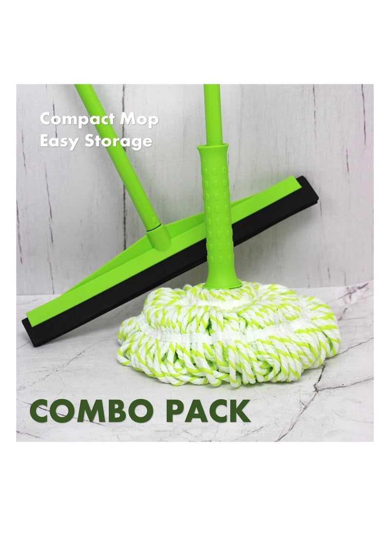 Clean and Care Combo Pack Spin Mop and Floor Squeegee Cleaning for Home Kitchen Bathroom Office Durable and Long lasting Assorted Color - pzsku/ZF4B857DE74EE96DD3F2DZ/45/_/1717758977/89c085e7-5447-4f10-ae9d-0a76d835f3d0