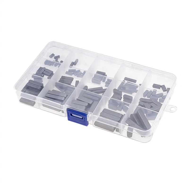 Keyway 280PCS M3 M4 M5 M6 Stainless Steel Parallel Flat Key Kit For Drive Shaft - Image 1