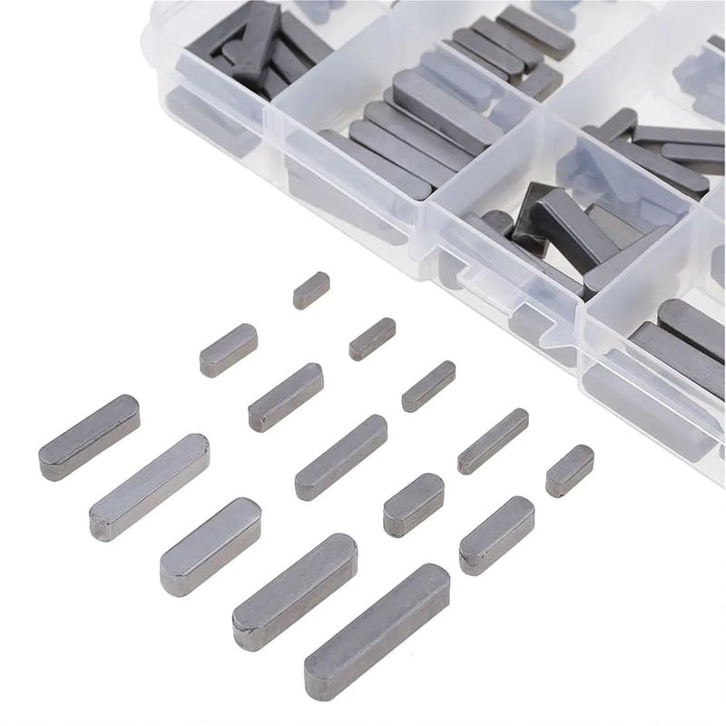 Keyway 280PCS M3 M4 M5 M6 Stainless Steel Parallel Flat Key Kit For Drive Shaft - Image 3
