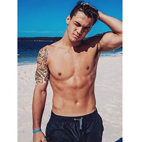 Ooopsiun 10 Sheets Large Temporary Tattoos For Men Adults, Punk Mechanical Waterproof Arm Fake Tattoos For Men - Image 3