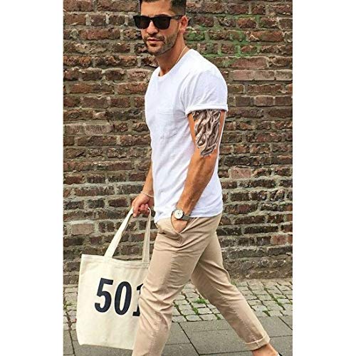 Ooopsiun 10 Sheets Large Temporary Tattoos For Men Adults, Punk Mechanical Waterproof Arm Fake Tattoos For Men - Image 2