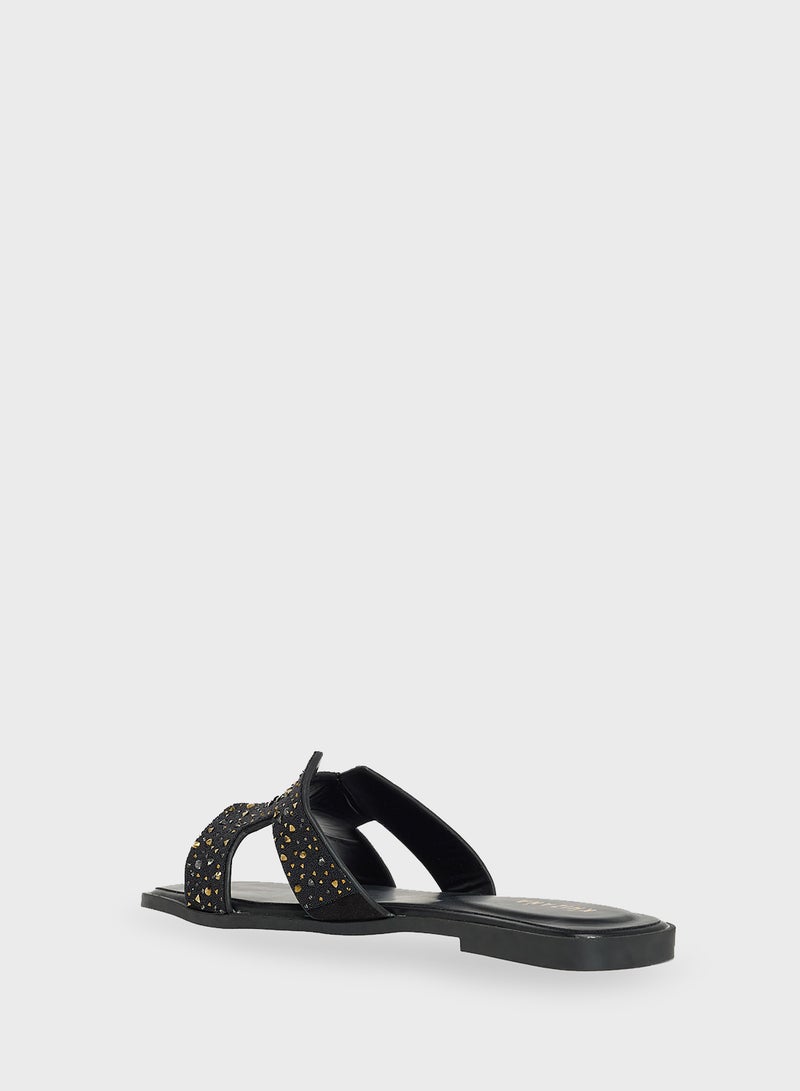 Khizana Glitter Flat Sandal - Image 3