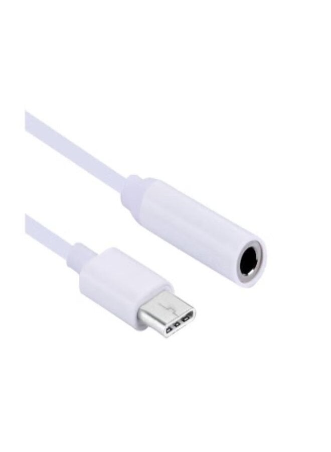 USB Type-C To AUX Audio Adapter White - Image 2