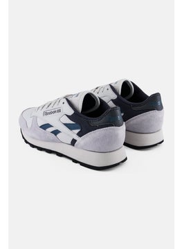 Reebok Kids Boy Classic Leather Lace Up Running Shoes, Grey  - Image 3