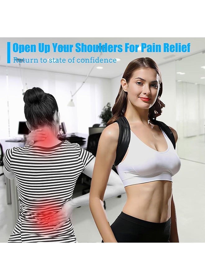 Generic 1 pcs Back Brace Posture Corrector for Women and Men - Invisible & Mesh Breathable Upper Back Brace - Adjustable Back Straightener - Relieve Shoulder, Neck & Back Pain  - Image 3