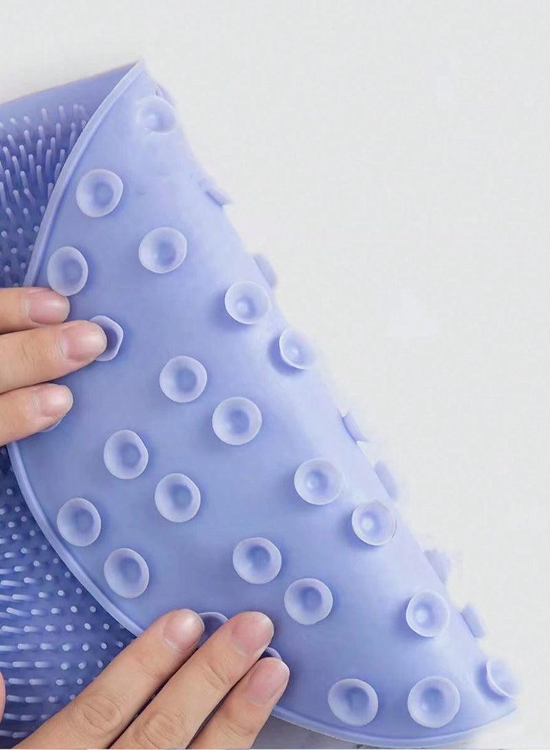 Generic 1pc Silicon Slouchy Bathing Brush For Massaging & Cleaning Back, With Suction Cup For Attaching To Bathrooms, Walls, Floors, Etc.  - Image 4