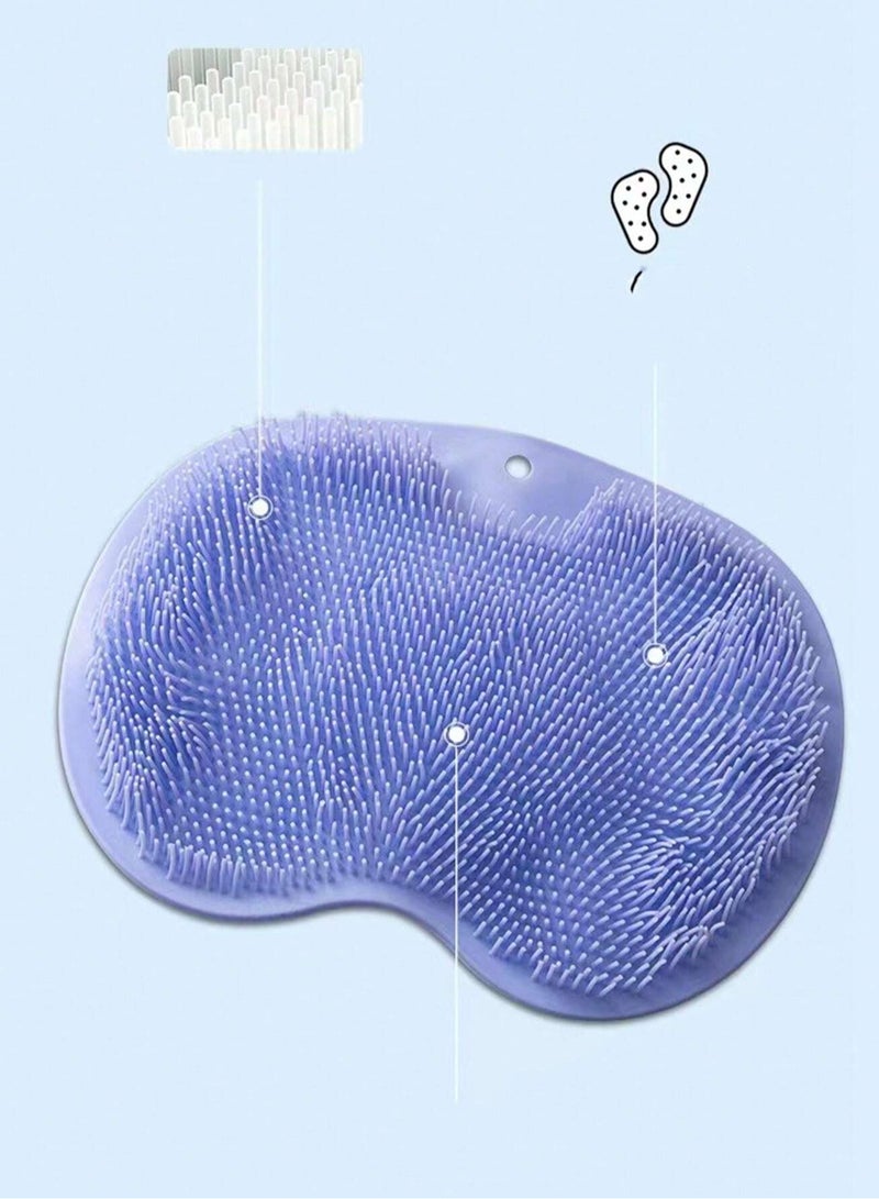 Generic 1pc Silicon Slouchy Bathing Brush For Massaging & Cleaning Back, With Suction Cup For Attaching To Bathrooms, Walls, Floors, Etc.  - Image 3