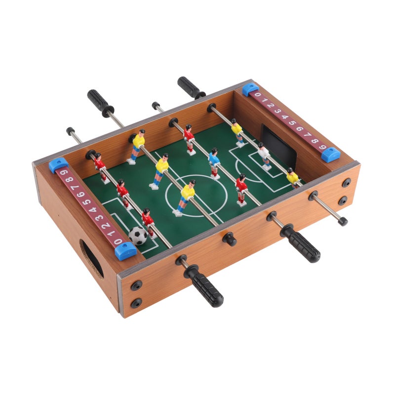 Kids Table Football Game Set with 2 Balls Interactive 4 Rows Table Soccer for Adults Kids - Image 2